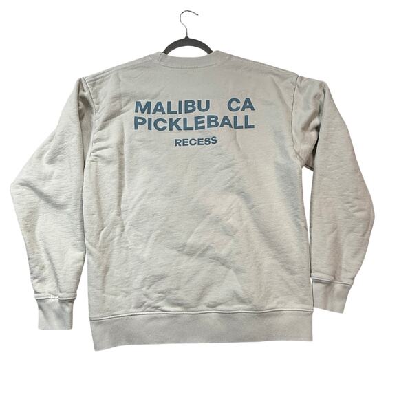 Recess Pickleball Crewneck Sweatshirt Women's Medium Malibu, CA - Picture 2 of 5